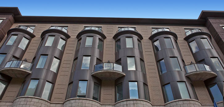 Aluminum Metal Composite Materials ACM supplied by Allied Metal fabricator of Estolga 3000 Wet Seal. Exterior Cladding Panels.