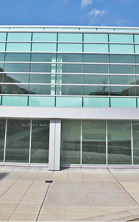 Aluminum composite metal interior panels for Turner ISS Building. Estolga 3000 Dry/ Wet Column Cover Systems